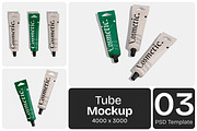 Glossy Tube Mockup, a Packaging Mockup by Permadi Creative (Thumbnail 1 of 5)