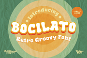 Bocilato - Groovy Font, a Handwritten Font by LetterStuff Typefoundry (Thumbnail 1 of 8)