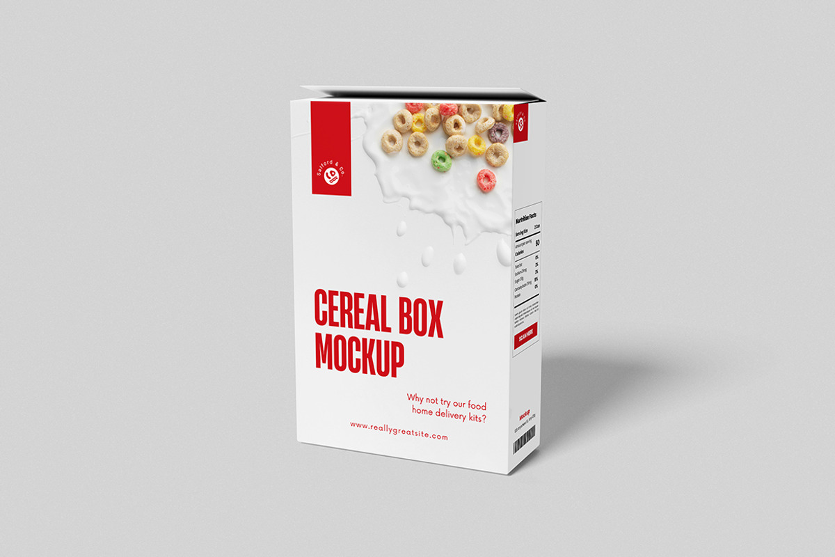 Cereal Box Mockup, an Advertising Mockup by swsi-studio (Photo 5 of 5)