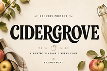 Cidergrove - Rustic Vintage Font