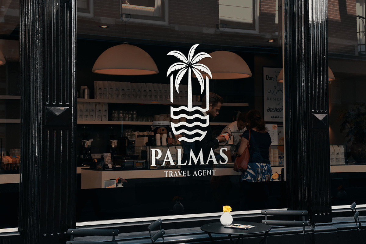 Tropical Palm Tree Resort Logo, a Branding & Logo Template by Design_Planet (Photo 3 of 3)