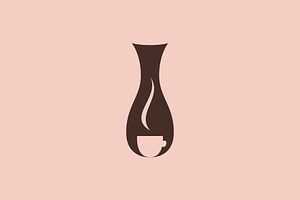 Coffee Face Vase Pottery
