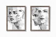 Ink Washed Portraits, a Decorative Illustration by rileyBgraphics (Thumbnail 3 of 7)