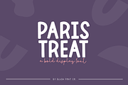 PARIS TREAT Vintage Display Font, a Sans Serif Font by Blush Font Co. (Thumbnail 1 of 6)