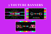 Neon Social Media Banners + Icons, a Social Media Template by SunshineStudioBoutique (Thumbnail 4 of 9)