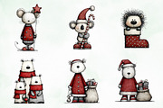 Whimsical Quirky Animals Clipart, an Illustration by Creative Art (Thumbnail 2 of 13)