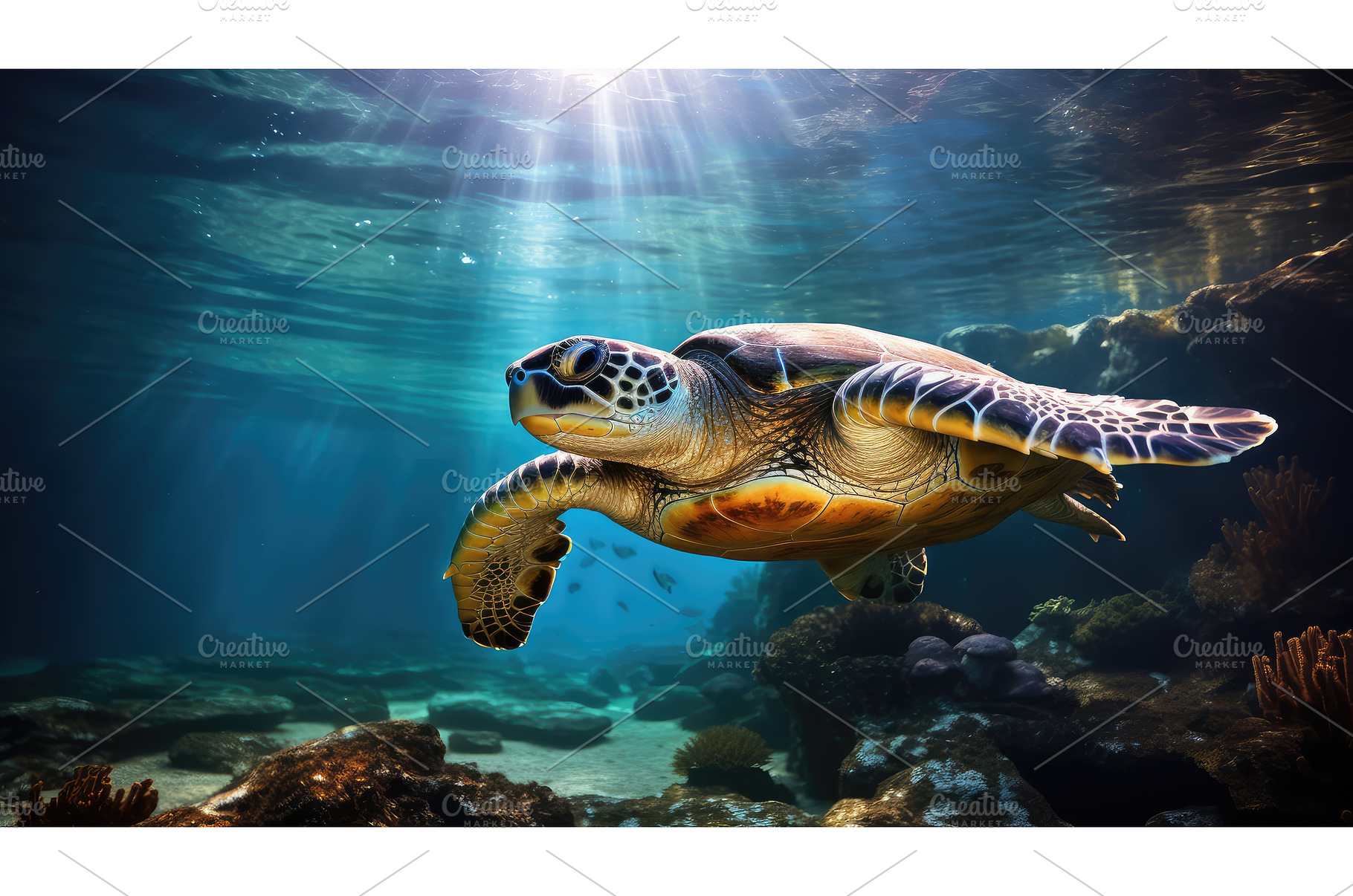 aquatic under water light ai, a Nature Photo by pikepicture