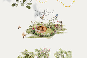 Woodland Baby Animals 2 Field Flower