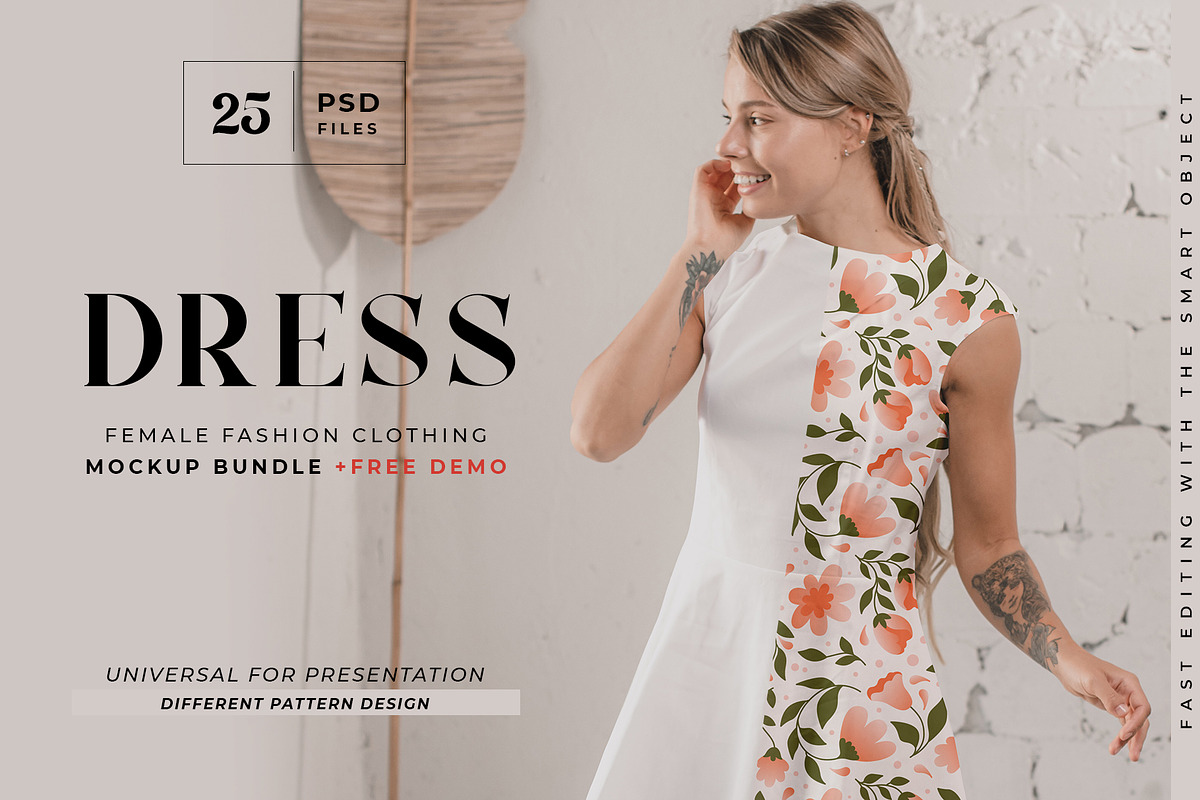 Women Sleeveless Dress Mockup Bundle, an Apparel Mockup by Neutral Mockups (Photo 1 of 8)