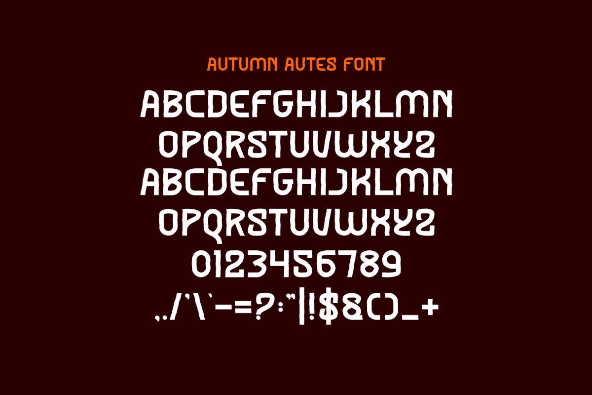Autumn Autes - Tropical Font, a Sans Serif Font by Iqsiart Studio (Photo 5 of 6)