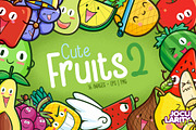 Cute Fruits Cartoon Characters #2, a Food Illustration by Jocularity Art (Thumbnail 1 of 3)