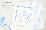 Mahjong Pink Watercolor DIY clipart, a Graphic by LABFcreations (Thumbnail 2 of 4)