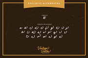 Vintage Rotter, a Script Font by Vintage Division (Thumbnail 10 of 10)