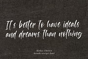 Risky Choice - Brush Script, a Script Font by Quothron (Thumbnail 2 of 6)