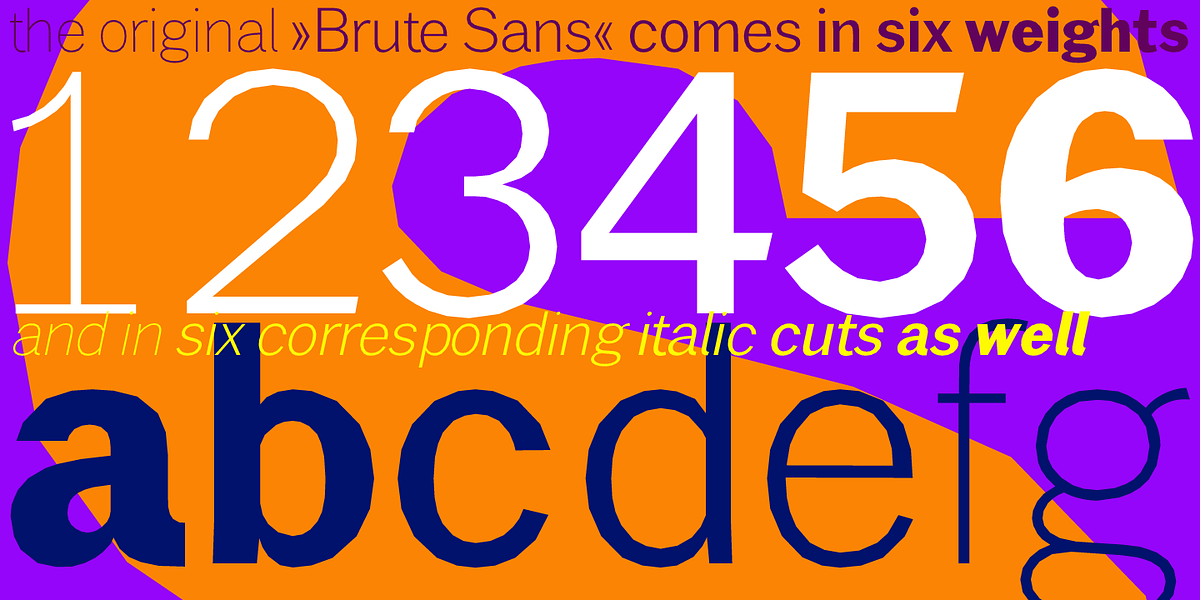 Brute Sans, a Sans Serif Font by Wiescher-Design (Photo 6 of 7)