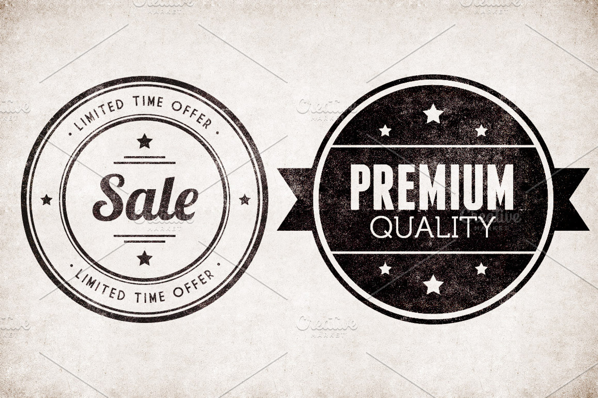 Vintage Badges Vector Pack 2 preview 4