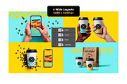 Coffee Shop Mockup Set AI Generated, a Cups & Container Mockup by rodrigofkaminski (Thumbnail 2 of 7)
