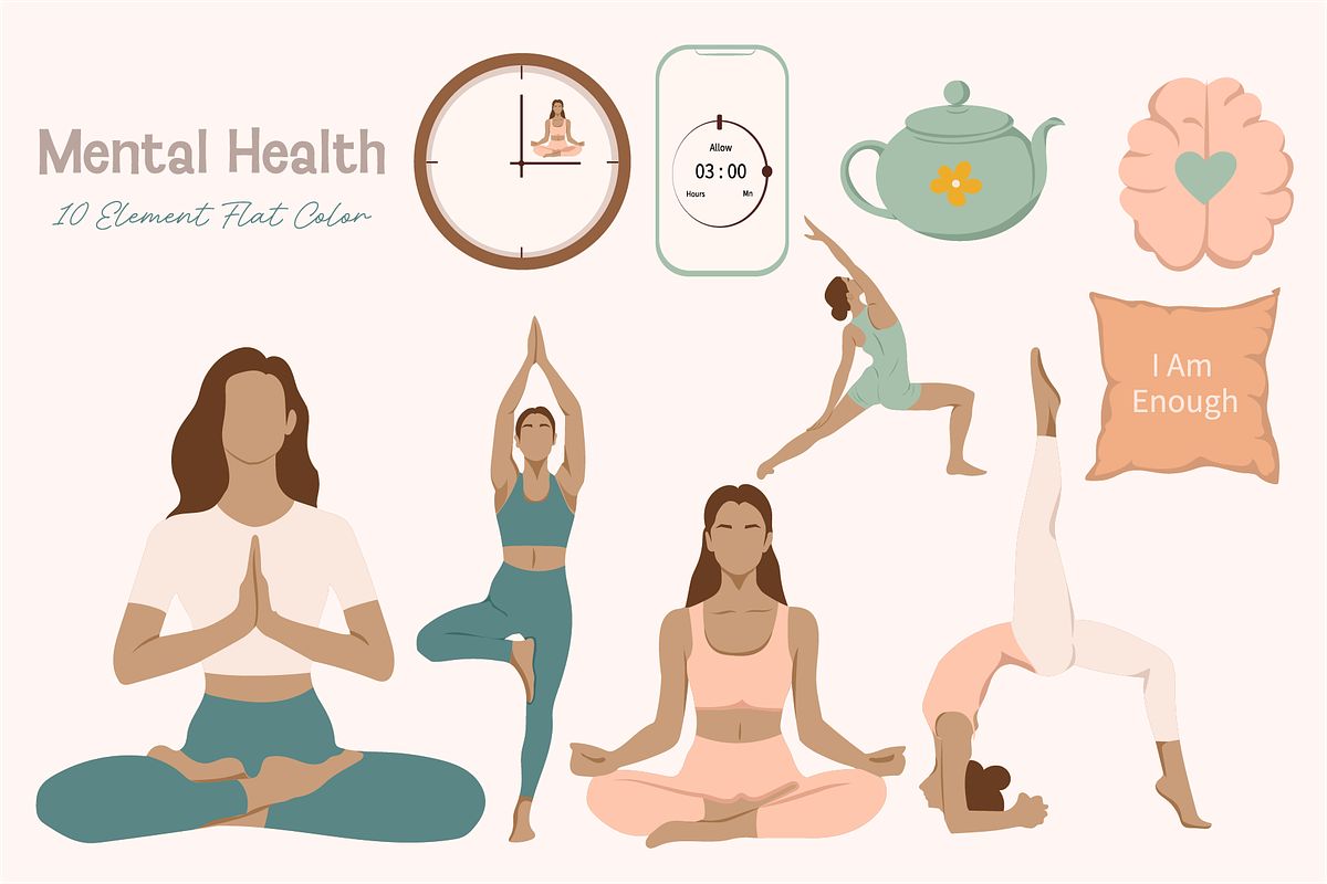 Mental Health Illustration, an Object Graphic by Artnivora.Std (Photo 1 of 4)