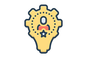 Skill ability color icon, a Duotone Icon by Creative priyanka