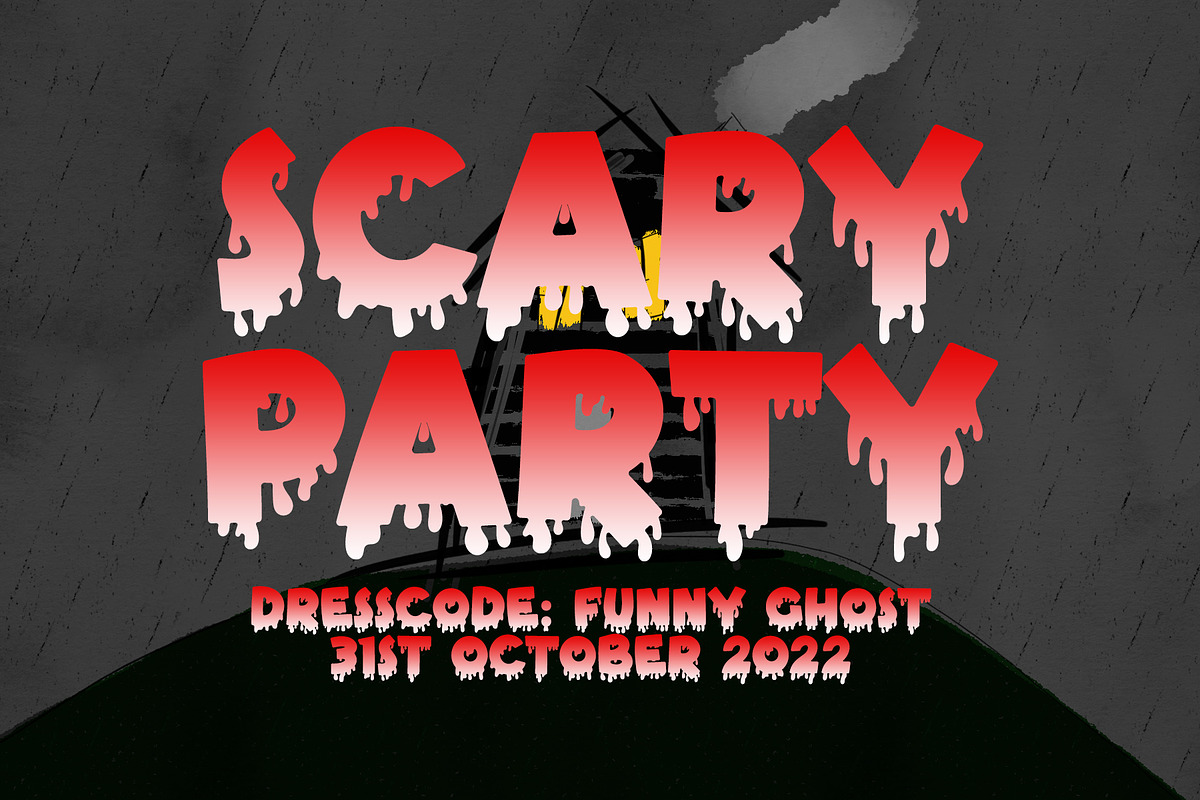 Bloody - Spooky Halloween Font, a Font by Airotype (Photo 3 of 8)