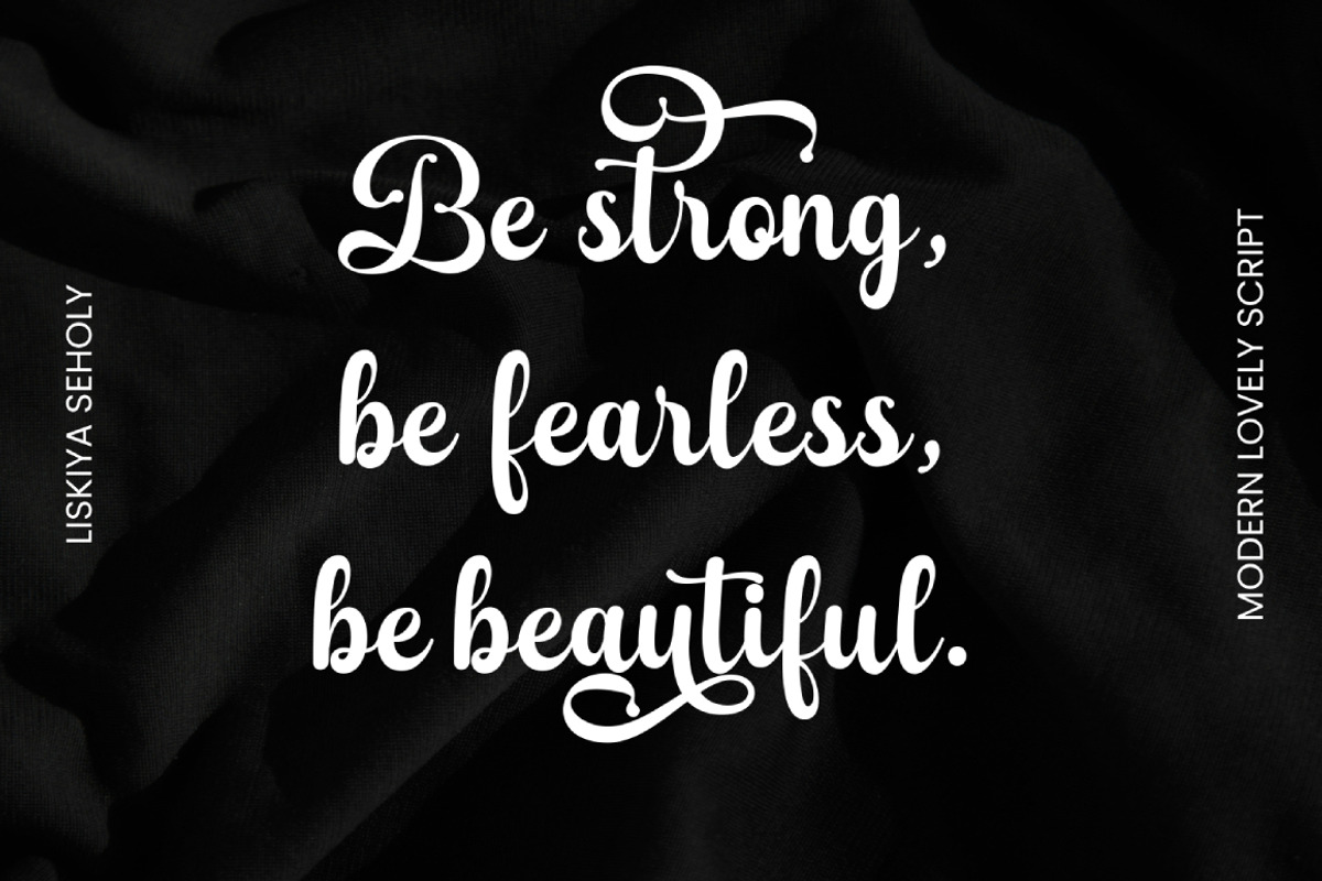 Liskiya Seholly Script, a Script Font by Madjack.font (Photo 12 of 15)
