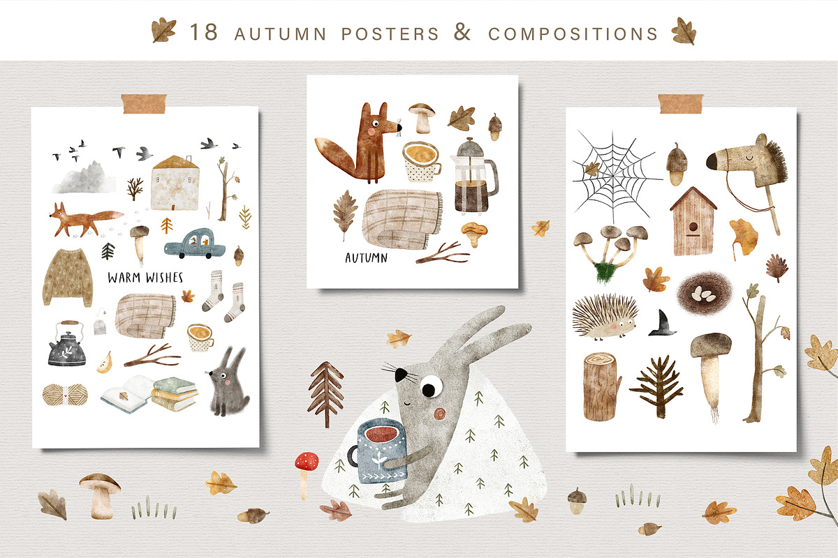 2 SEASONS | 324 elements, an Animal Illustration by Oksana Stepova (Photo 4 of 17)