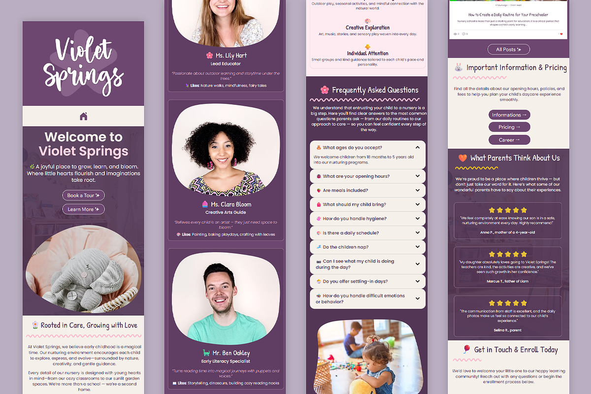 Nursery and Preschool Website, a Wix Template by Kitteeh (Photo 10 of 12)