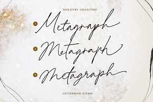 Metagraph Signature Script 3 Fonts