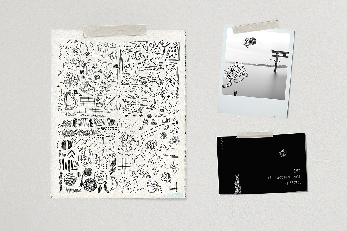 Modern graphic elements. Art leaves, an Object Graphic by white angel arts (Photo 10 of 19)