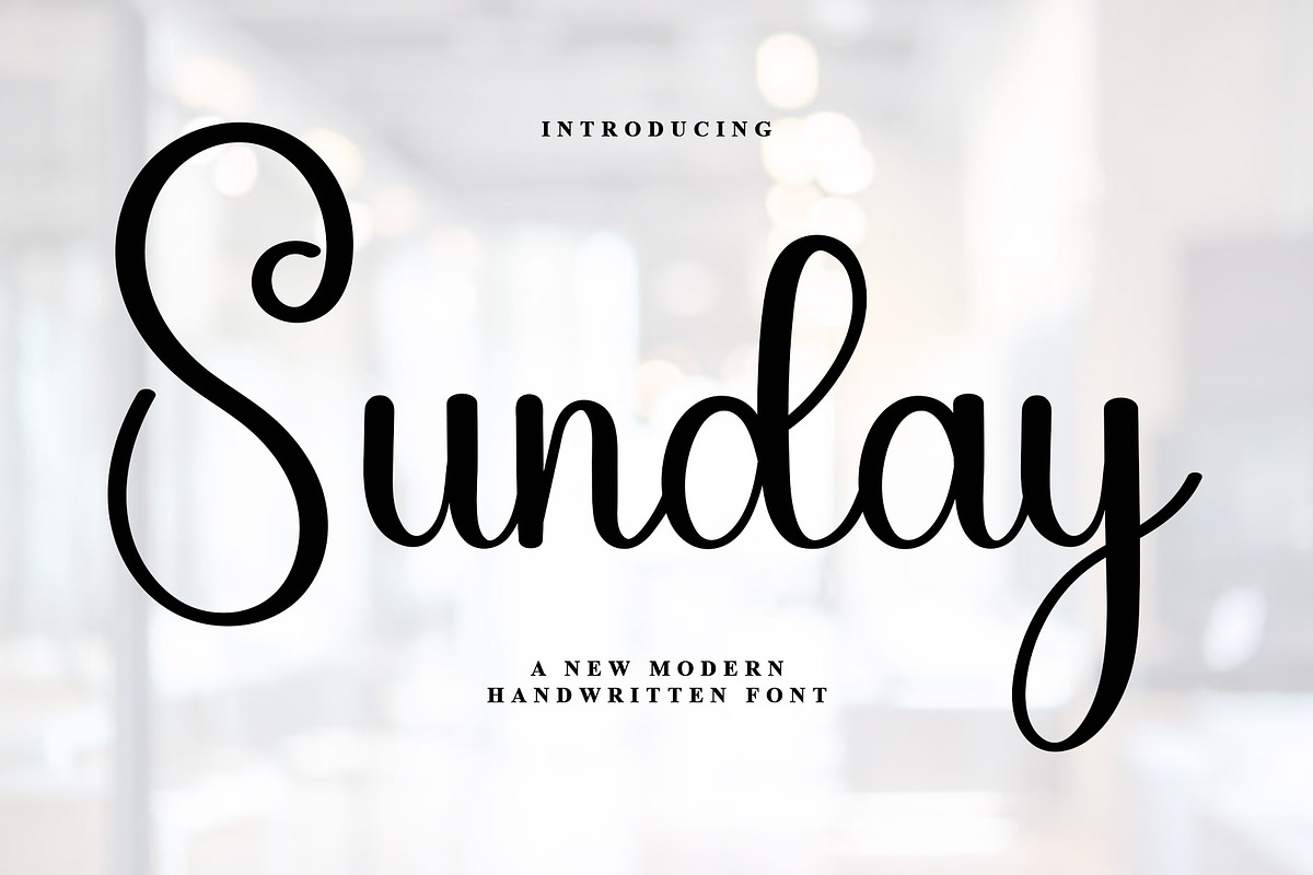 Sunday, a Handwritten Font by InermediaSTUDIO (Photo 1 of 7)