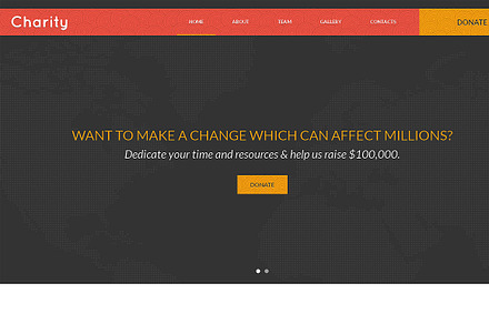 Charity Responsive One Page Theme, a HTML Template by IceTemplates