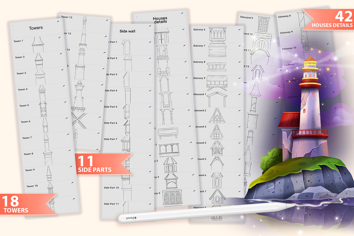PROCREATE LANDSCAPE KIT & TUTORIAL, a Brush Add-On by AlexandraArt (Photo 8 of 13)