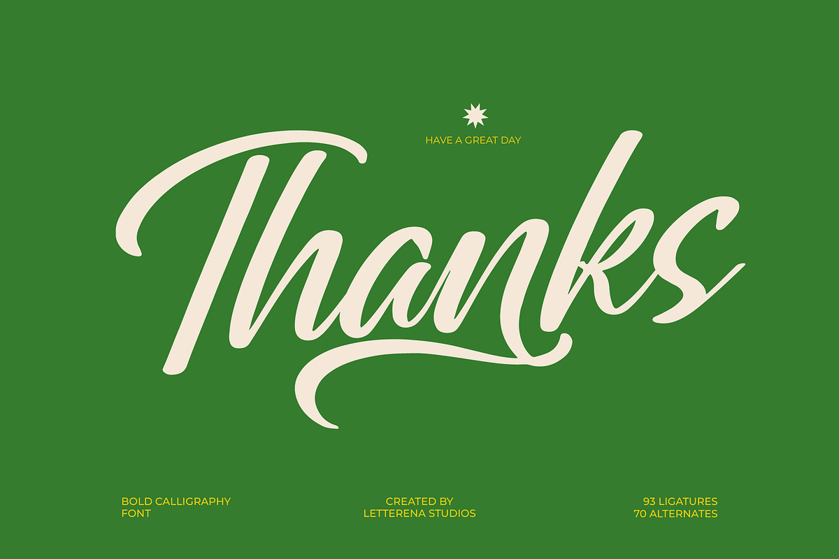Greatesa Brought Bold Calligraphy, a Script Font by Letterena Studios Script (Photo 20 of 20)