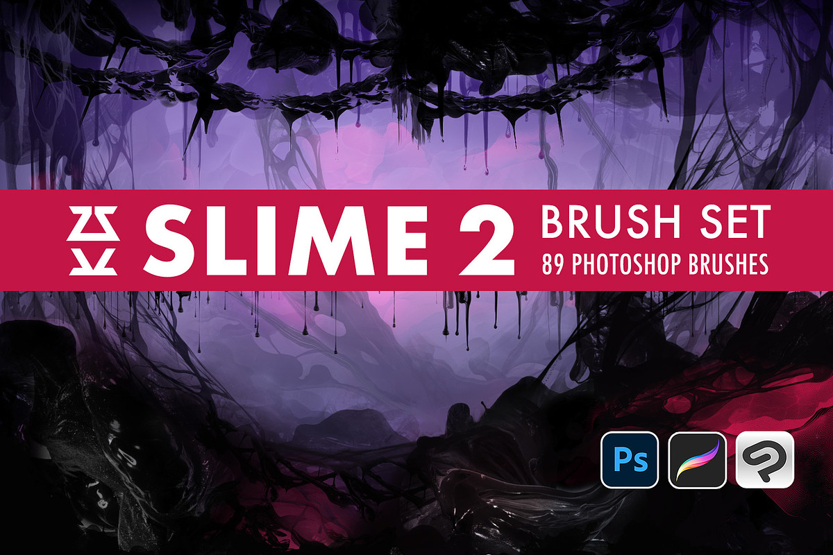 Slime 2 Brush Set, a Brush Add-On by Zsolt Kosa Art (Photo 1 of 6)