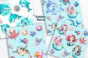 Cute Ocean Creatures, an Animal Illustration by Watercolor dreams (Thumbnail 7 of 8)