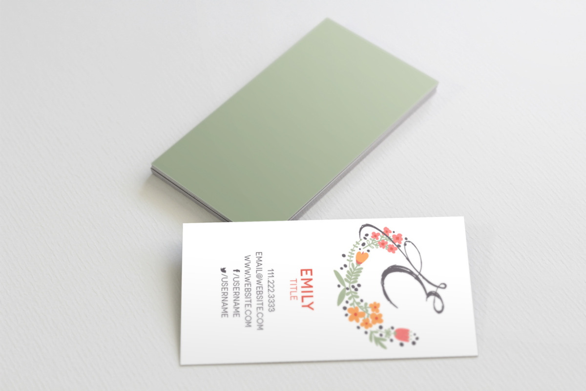 The Floral - Business Card Template, a Business Card Template by xxDeadPixels (Photo 5 of 5)