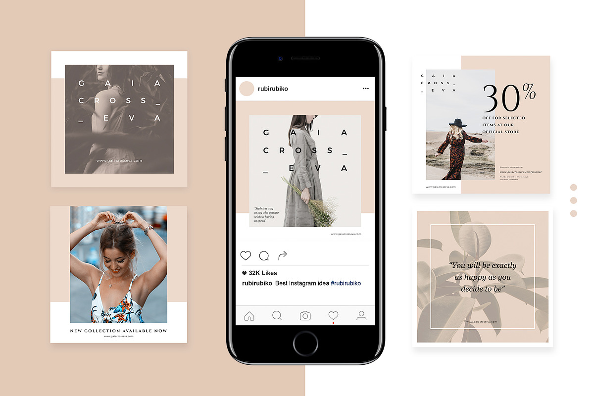 10 Fashion Instagram Post, a Social Media Template by rubirubiko (Photo 1 of 5)