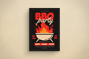 Barbeque Party Flyer, a Flyer Template by Alegaciez