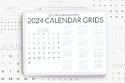 Planner stamps, calendar 2024 stamps, a Brush Add-On by Let's Art (Thumbnail 1 of 3)