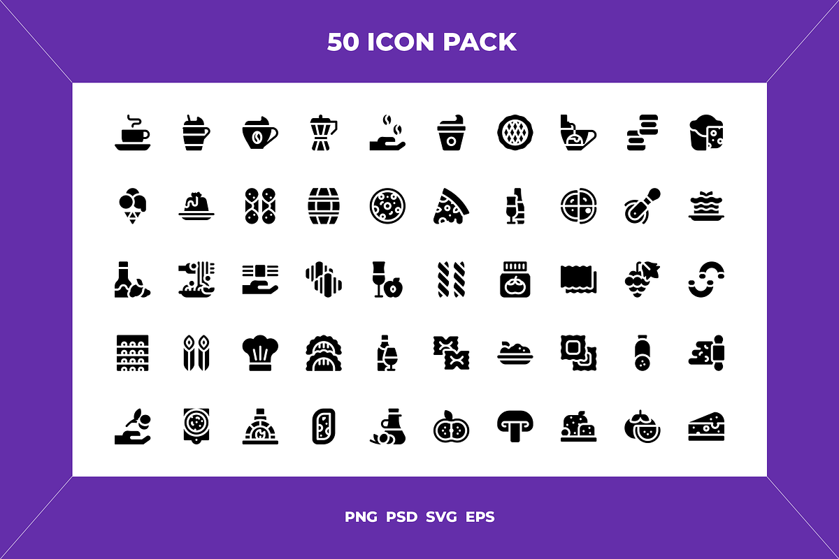 Italian food icons, an Icon by Wencory (Photo 1 of 2)