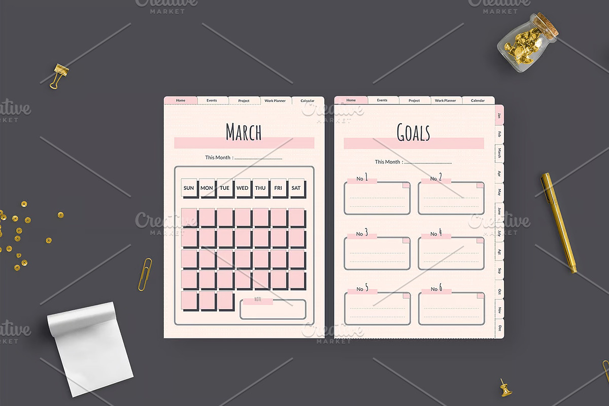 Student Planner Journal, a Magazine Template by Dimas Rizki Pratama (Photo 3 of 6)
