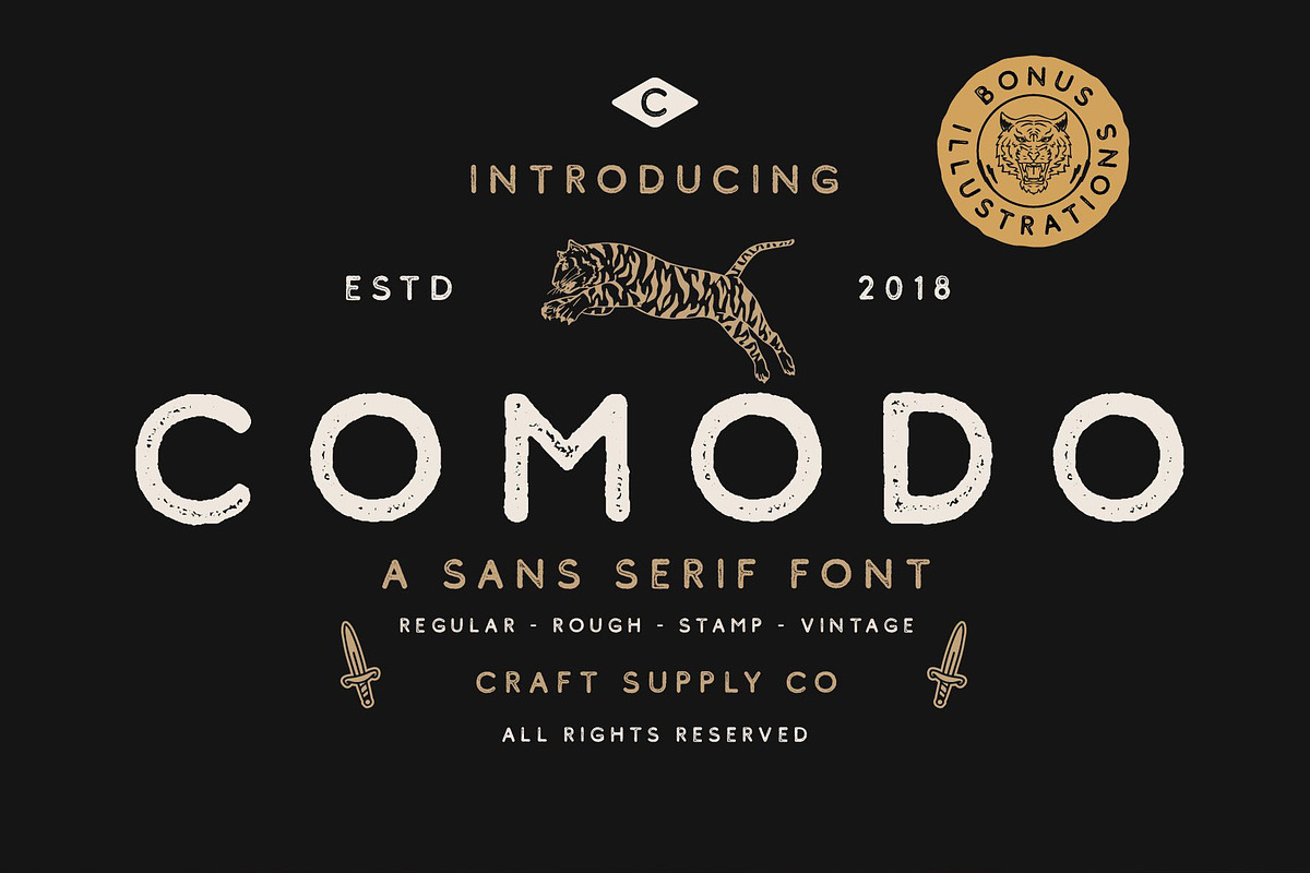 Comodo Font Family + Illustrations, a Sans Serif Font by Craft Supply Co. (Photo 10 of 10)