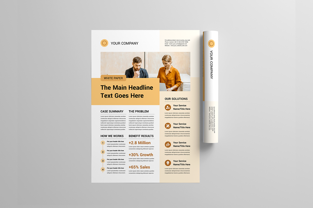 One Pager | Canva, MS Word, InDesign preview 4
