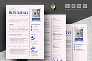 Sleek Corporate Resume Template, a Resume Template by ResumeInventor (Thumbnail 4 of 6)