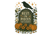 Rest In Pieces of Candy Halloween, a Background Graphic by LaseredNinja (Thumbnail 1 of 7)