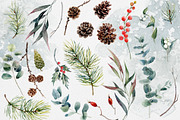 Watercolor collection Green Winter, a Decorative Illustration by RushkinaAntonina (Thumbnail 5 of 8)