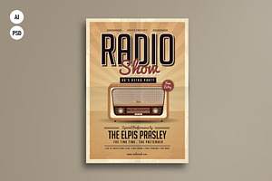 Retro Radio Party Flyer