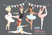 Ballerinas Ballet Dancing Clipart, a Decorative Illustration by Magic Story Studio (Thumbnail 2 of 3)