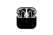 50 Wireless Earbuds Silhouette Icon, an Illustration by abu67222 (Thumbnail 13 of 51)