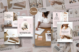 Aesthetic coach instagram templates
